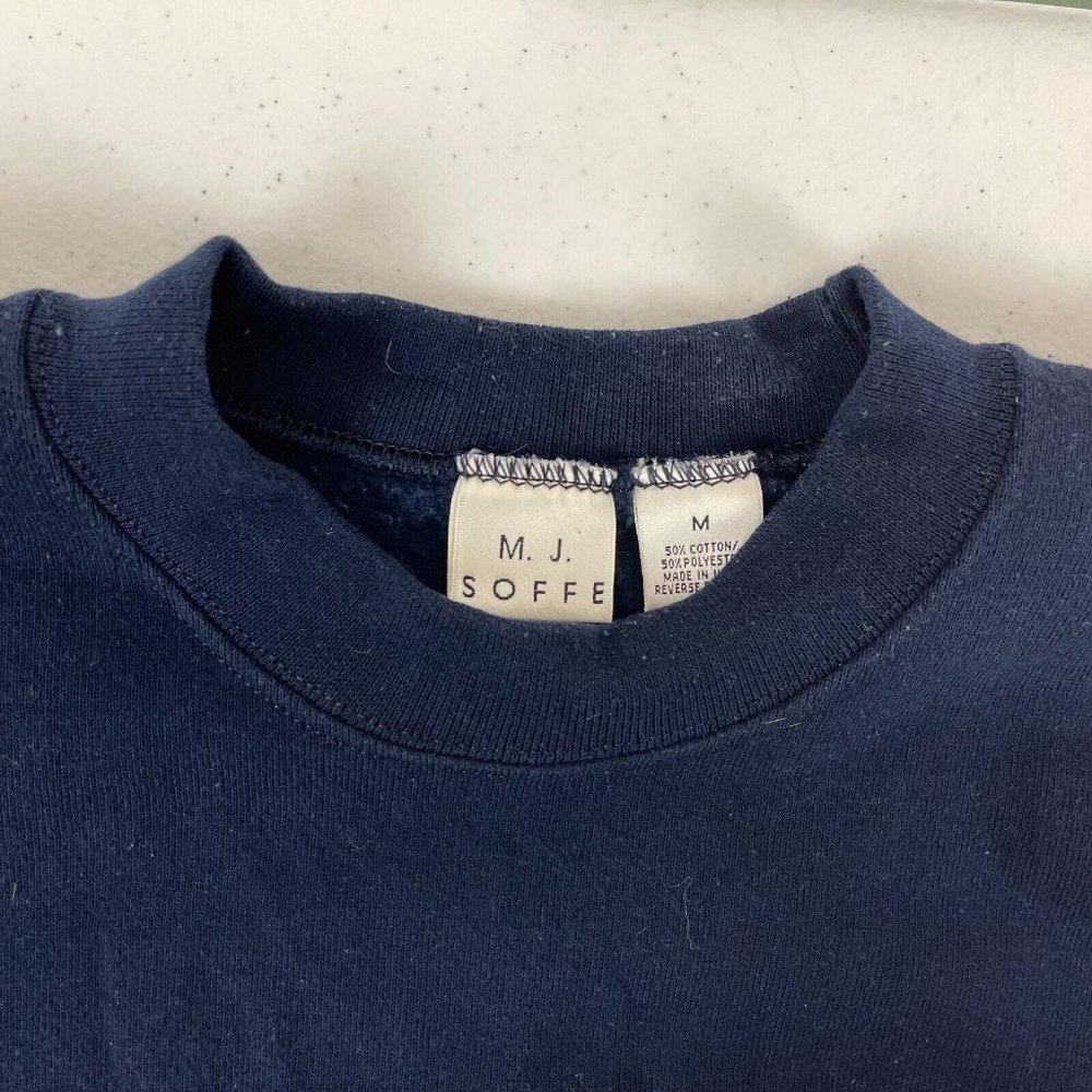 United States Army Fort Gordon Georgia Crewneck Sweatshirt Vtg MJ Soffe Blue M - Picture 4 of 4
